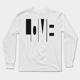 LOVE Negative Space Art Long Sleeve T-Shirt